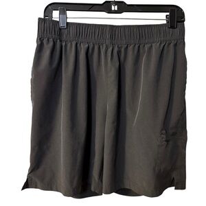 Legend Men’s 7” Inseam Athletic Shorts Charcoal Gray Zip Pocket Pants